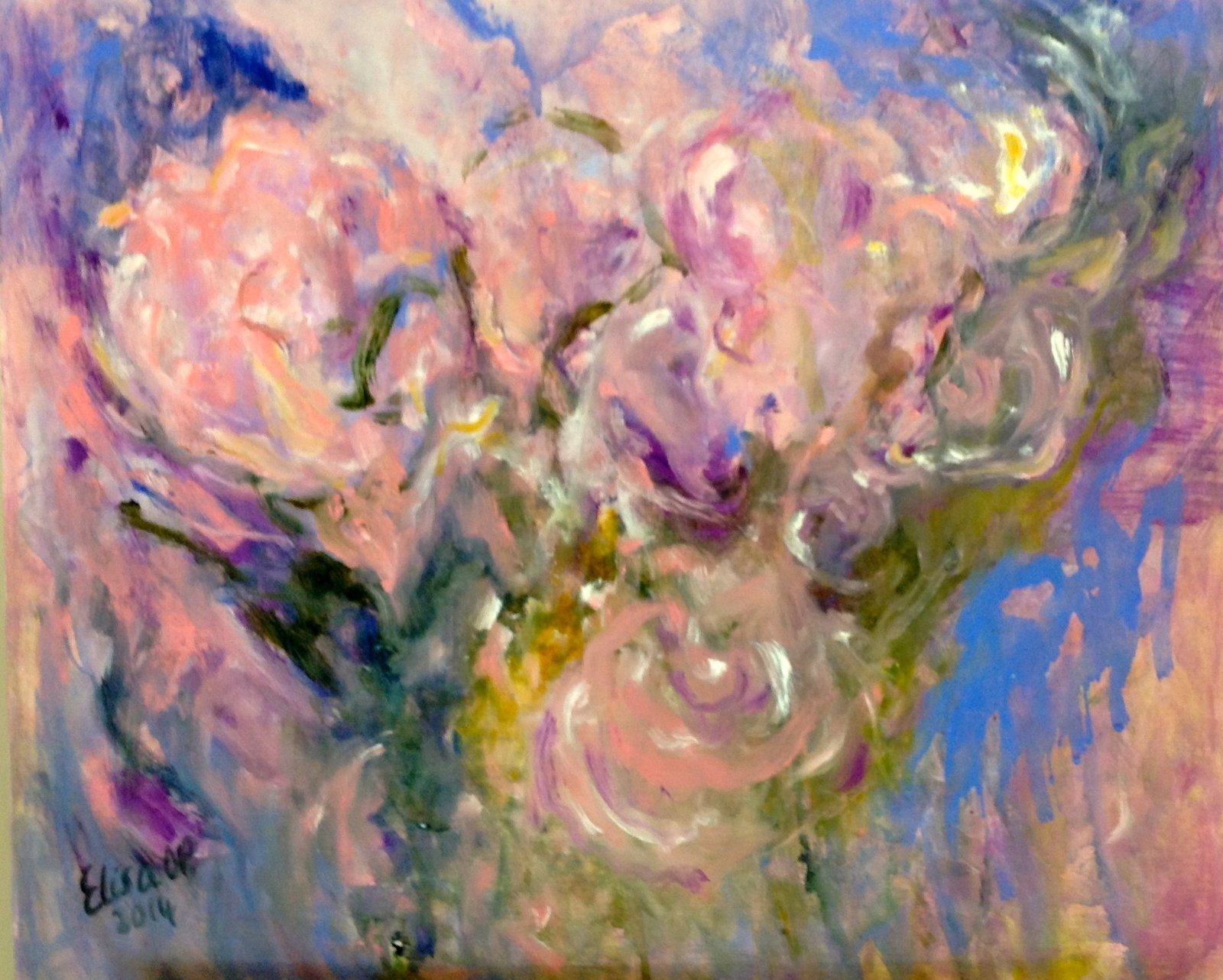 Bloemen op ons bordes